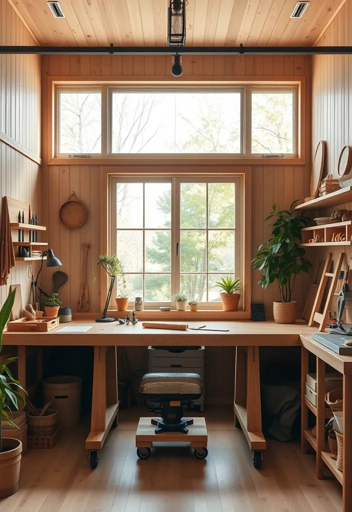 20 Woodworking Shop Layout Ideas That Will Revolutionize Your Workspace! - 4. The Zen Workshop