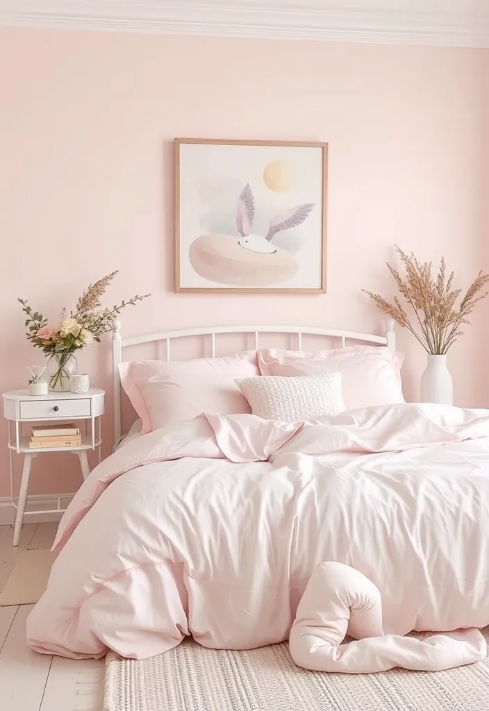 19 Aesthetic Bedroom Ideas That Will Transform Your Space Into a Dreamy Retreat! - 10. Soft Pastel Paradise