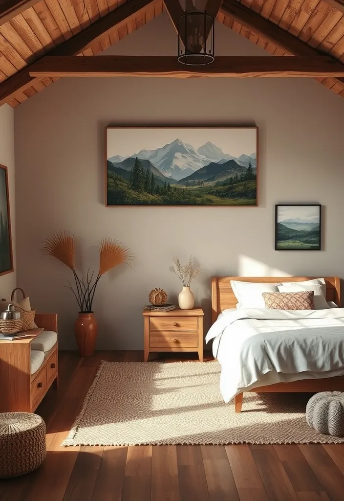 19 Aesthetic Bedroom Ideas That Will Transform Your Space Into a Dreamy Retreat! - 18. Nature's Palette