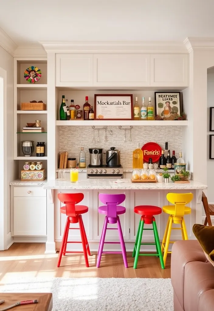 19 Built-In Bar in Living Room Ideas That Will Transform Your Space! - 9. Family-Friendly Fun