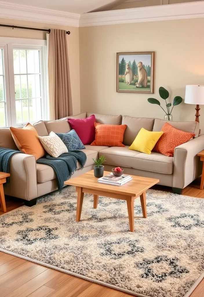 19 Cozy Couches Living Room Ideas That'll Make You Want to Snuggle In! - 13. Family-Friendly Fabrics