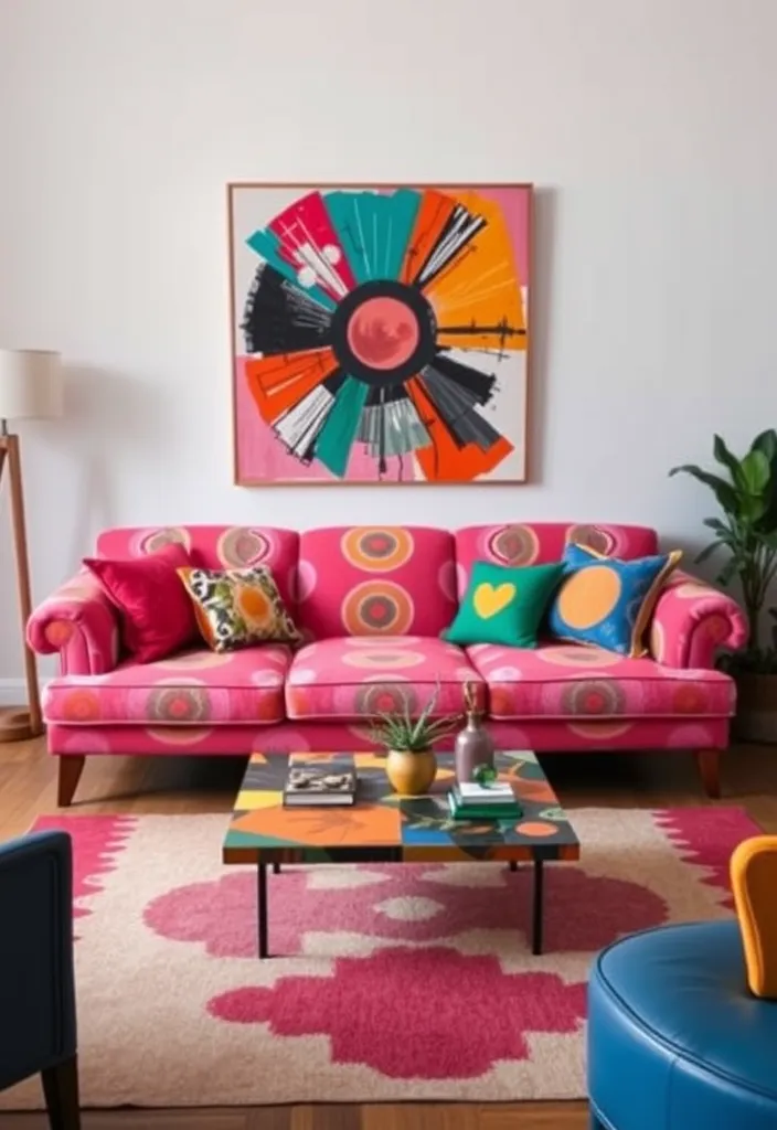 19 Cozy Couches Living Room Ideas That'll Make You Want to Snuggle In! - 15. Artistic Arrangement