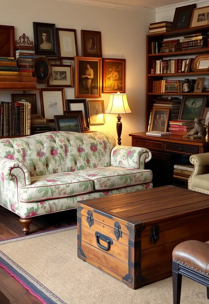 19 Cozy Couches Living Room Ideas That'll Make You Want to Snuggle In! - 5. Vintage Charm