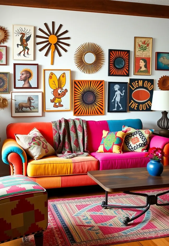 19 Cozy Couches Living Room Ideas That'll Make You Want to Snuggle In! - 7. Eclectic Elegance
