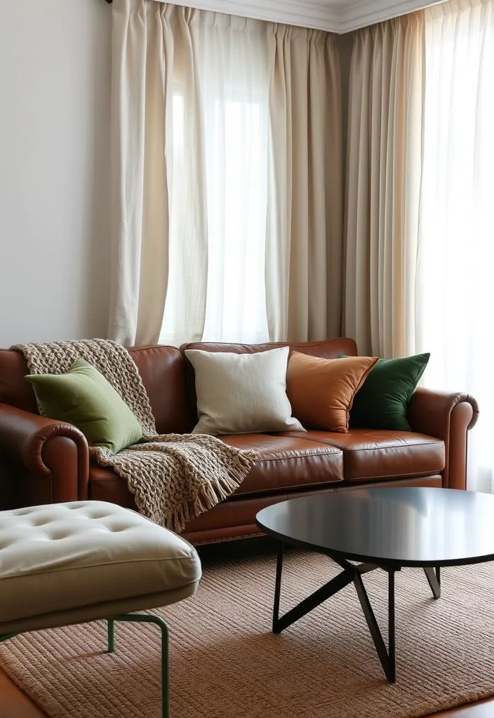19 Dark Earthy Living Room Ideas That'll Make You Feel Right at Home! - 3. Textured Fabrics