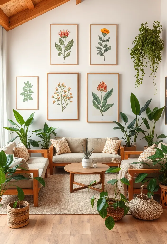 19 Living Room Interior Design Ideas That Will Transform Your Space (You Won't Believe #7!) - 10. Nature-Inspired Decor
