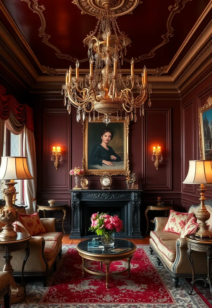 19 Living Room Interior Design Ideas That Will Transform Your Space (You Won't Believe #7!) - 11. Vintage Glamour