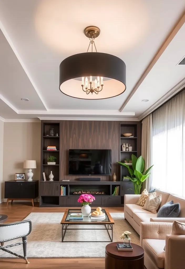 19 Living Room Interior Design Ideas That Will Transform Your Space (You Won't Believe #7!) - 13. Statement Lighting Fixtures