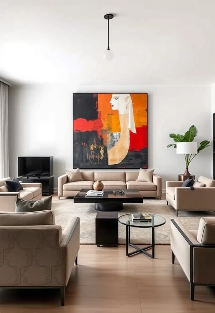 19 Living Room Interior Design Ideas That Will Transform Your Space (You Won't Believe #7!) - 15. Artistic Statement Pieces