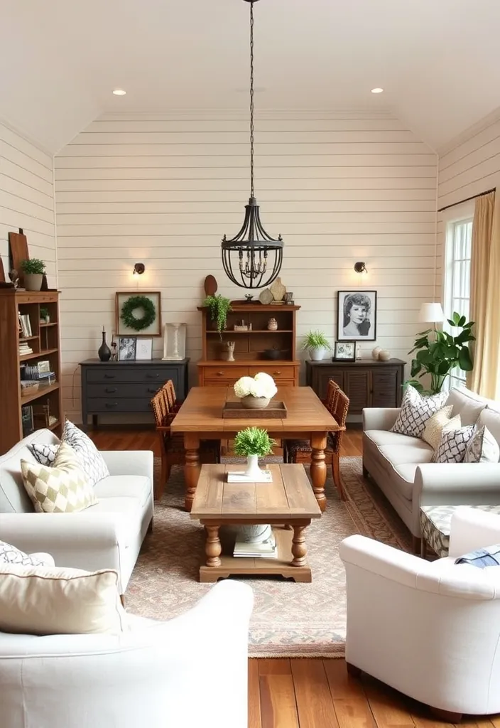 19 Living Room Interior Design Ideas That Will Transform Your Space (You Won't Believe #7!) - 17. Modern Farmhouse