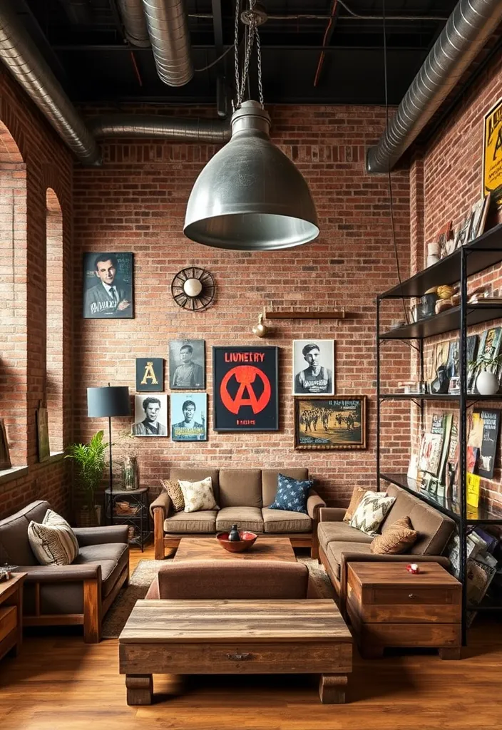 19 Living Room Interior Design Ideas That Will Transform Your Space (You Won't Believe #7!) - 4. Industrial Edge
