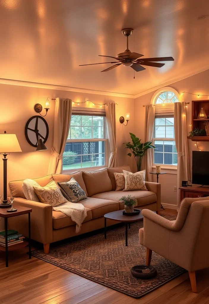 19 Mobile Home Living Room Ideas You Won't Believe Exist! - 10. Smart Lighting Solutions