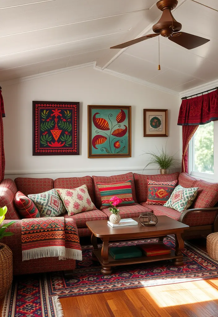 19 Mobile Home Living Room Ideas You Won't Believe Exist! - 14. Ethnic and Cultural Influence