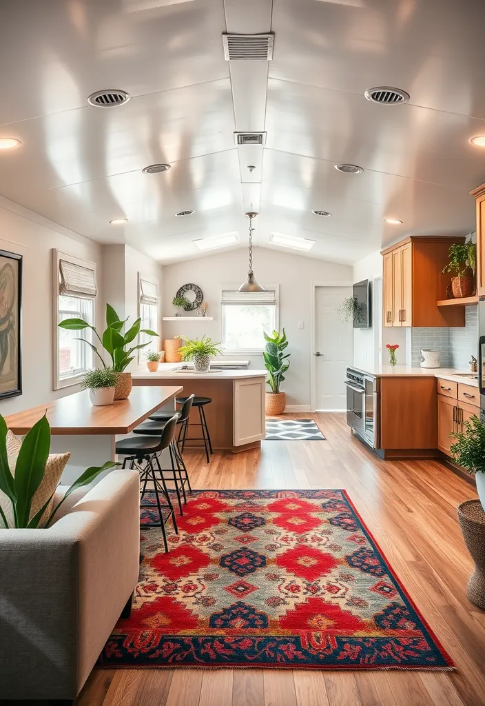 19 Mobile Home Living Room Ideas You Won't Believe Exist! - 2. Open-Concept Living
