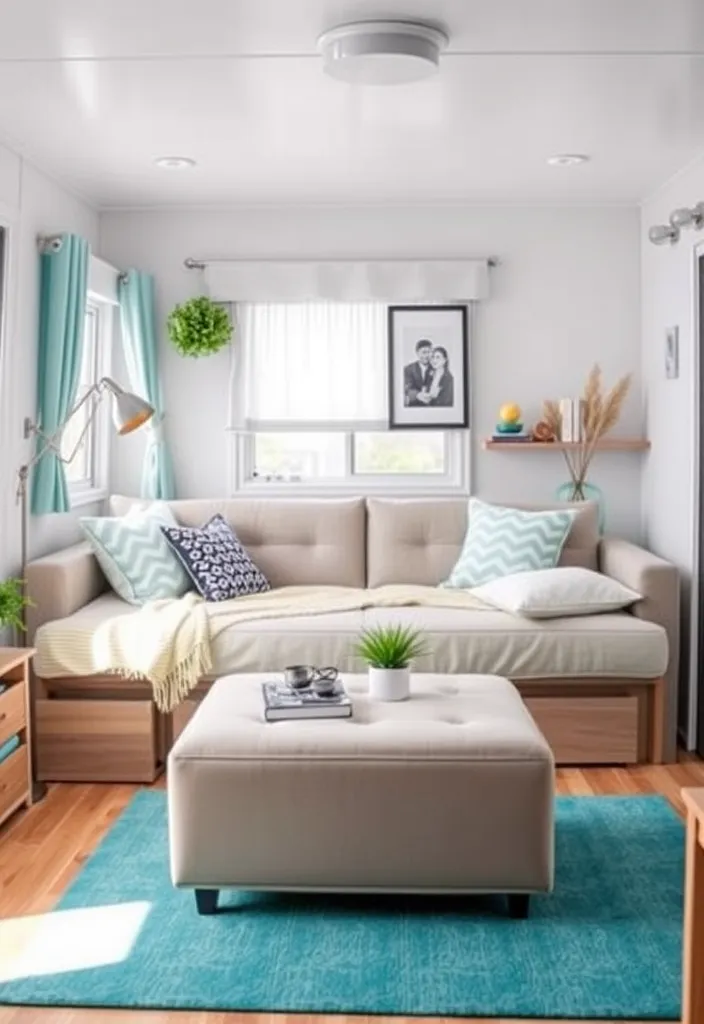 19 Mobile Home Living Room Ideas You Won't Believe Exist! - 3. Multi-Functional Furniture