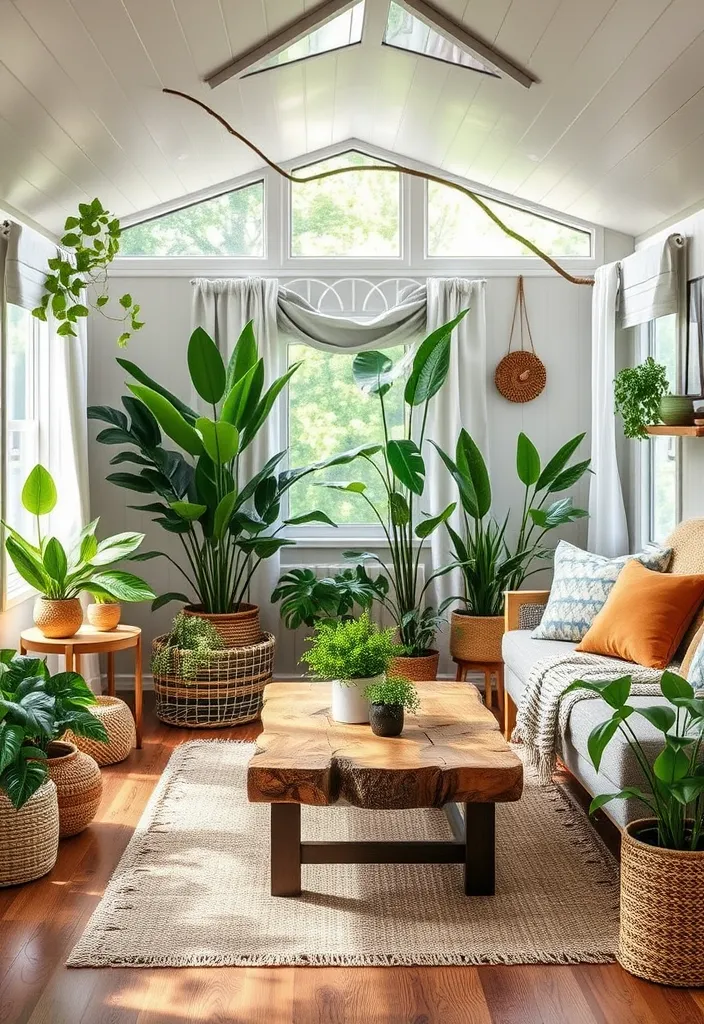 19 Mobile Home Living Room Ideas You Won't Believe Exist! - 8. Nature-Inspired Decor
