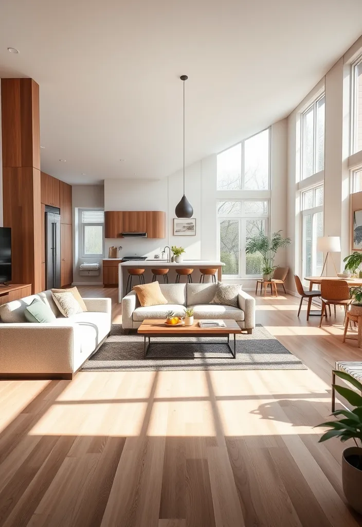 19 Open Space Living Room and Kitchen Ideas That Will Transform Your Home! - 14. Open Concept Flow