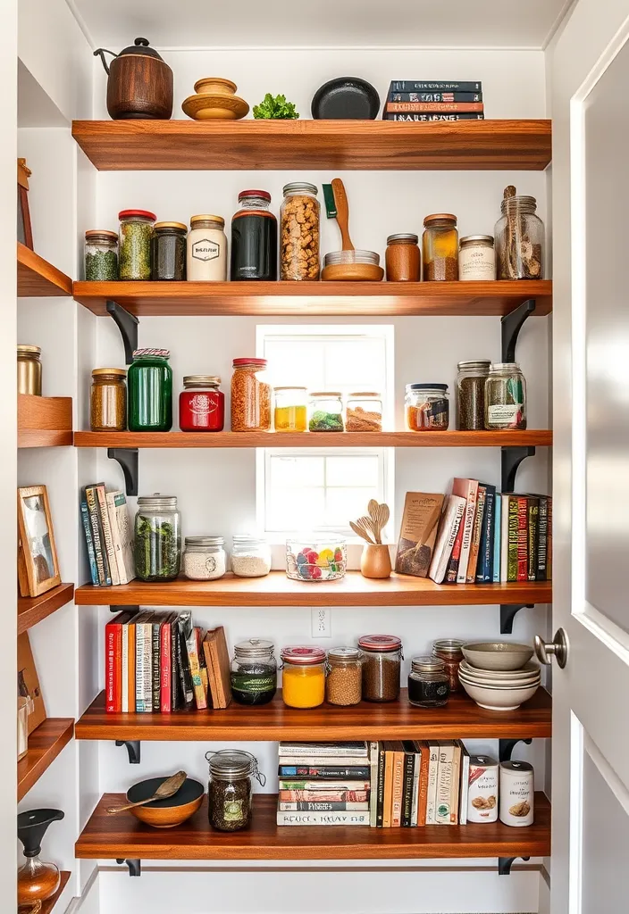 19 Stunning Luxury Pantry Ideas to Elevate Your Culinary Space (You Won't Believe #7!) - 1. Open Shelving Elegance