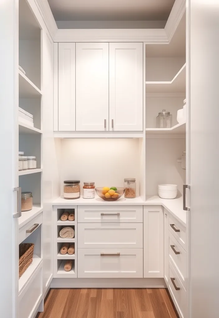 19 Stunning Luxury Pantry Ideas to Elevate Your Culinary Space (You Won't Believe #7!) - 4. Minimalist Marvel