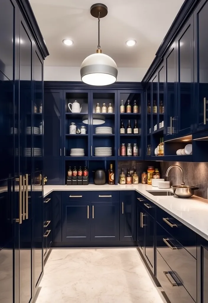 19 Stunning Luxury Pantry Ideas to Elevate Your Culinary Space (You Won't Believe #7!) - 6. Modern Elegance