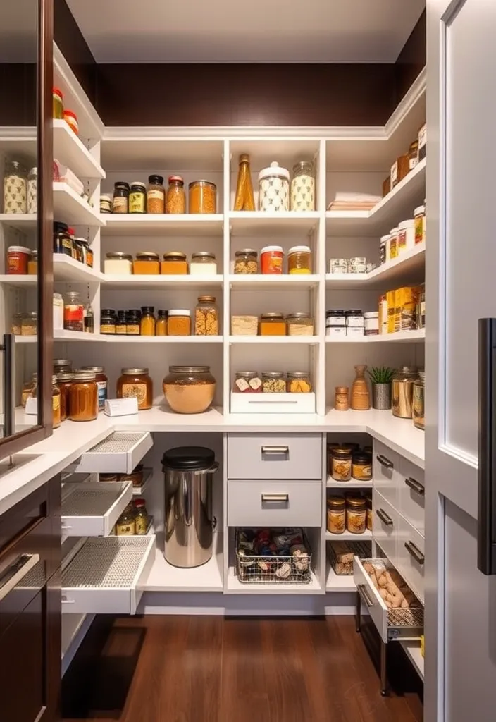 19 Stunning Luxury Pantry Ideas to Elevate Your Culinary Space (You Won't Believe #7!) - 9. Smart Storage Solutions