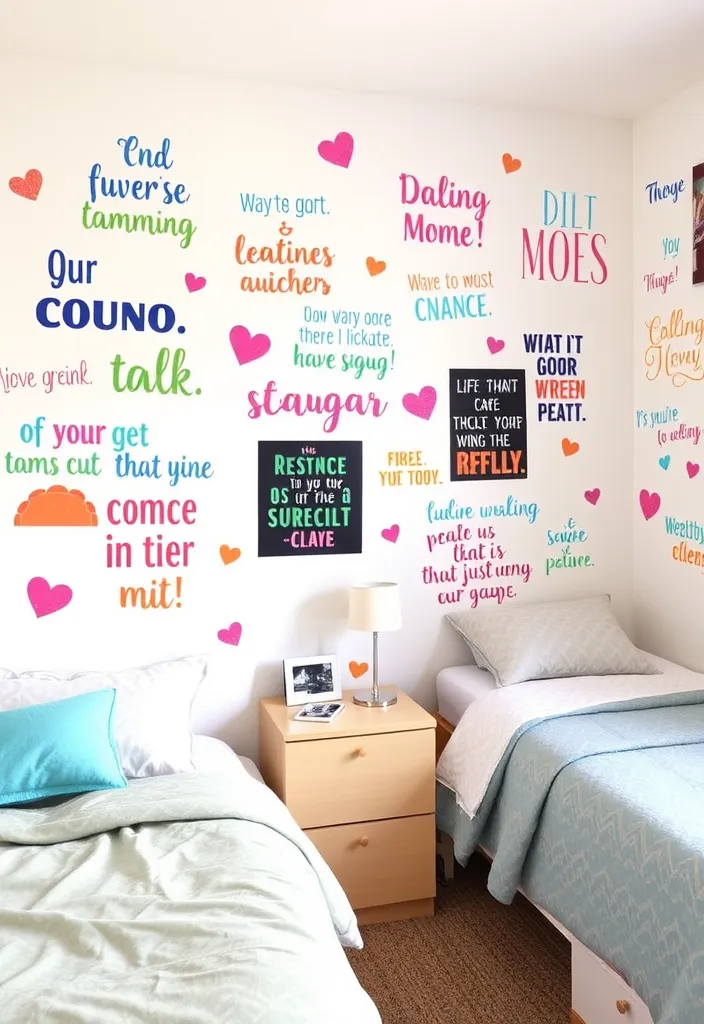 19 Trendy College Apartment Ideas to Transform Your Space (You Won't Believe #5!) - 10. Wall Decals