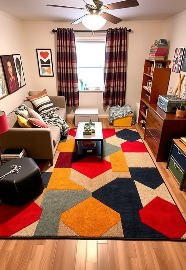 19 Trendy College Apartment Ideas to Transform Your Space (You Won't Believe #5!) - 6. Colorful Rugs