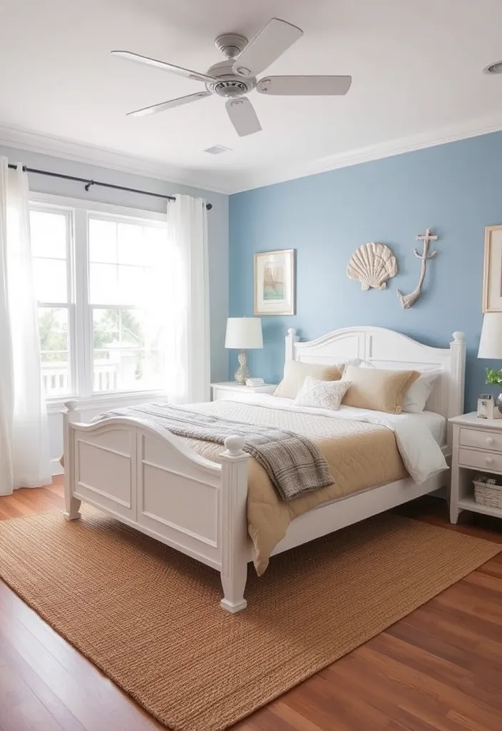 20 Bedroom Setup Ideas That Will Transform Your Space into a Dreamy Oasis! - 4. Coastal Escape