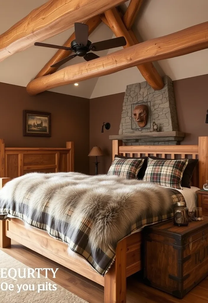 20 Bedroom Setup Ideas That Will Transform Your Space into a Dreamy Oasis! - 5. Rustic Charm