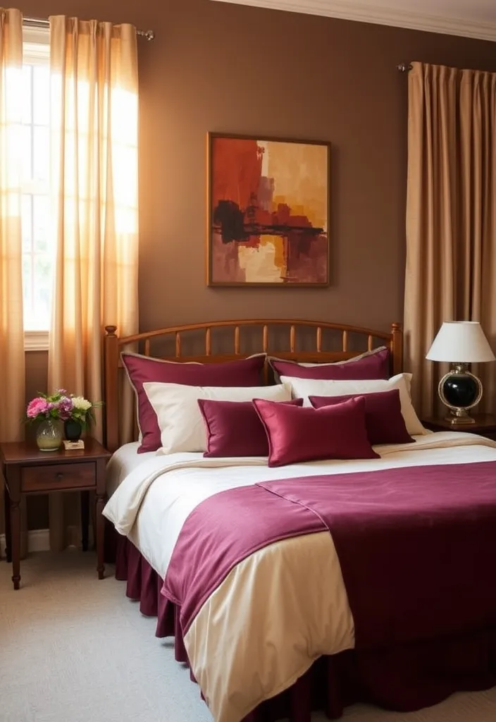 20 Cozy Bedroom Inspirations That'll Make You Want to Hibernate! - 2. Warm Color Palettes That Embrace You