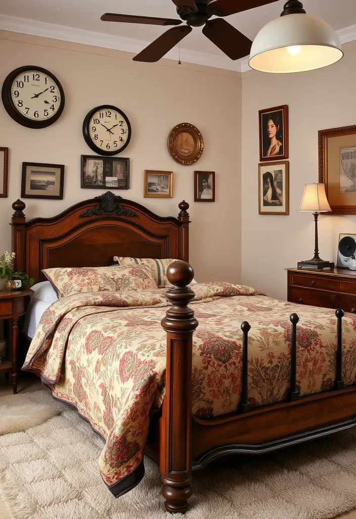 20 Cozy Bedroom Inspirations That'll Make You Want to Hibernate! - 8. Vintage Charm with Modern Comfort