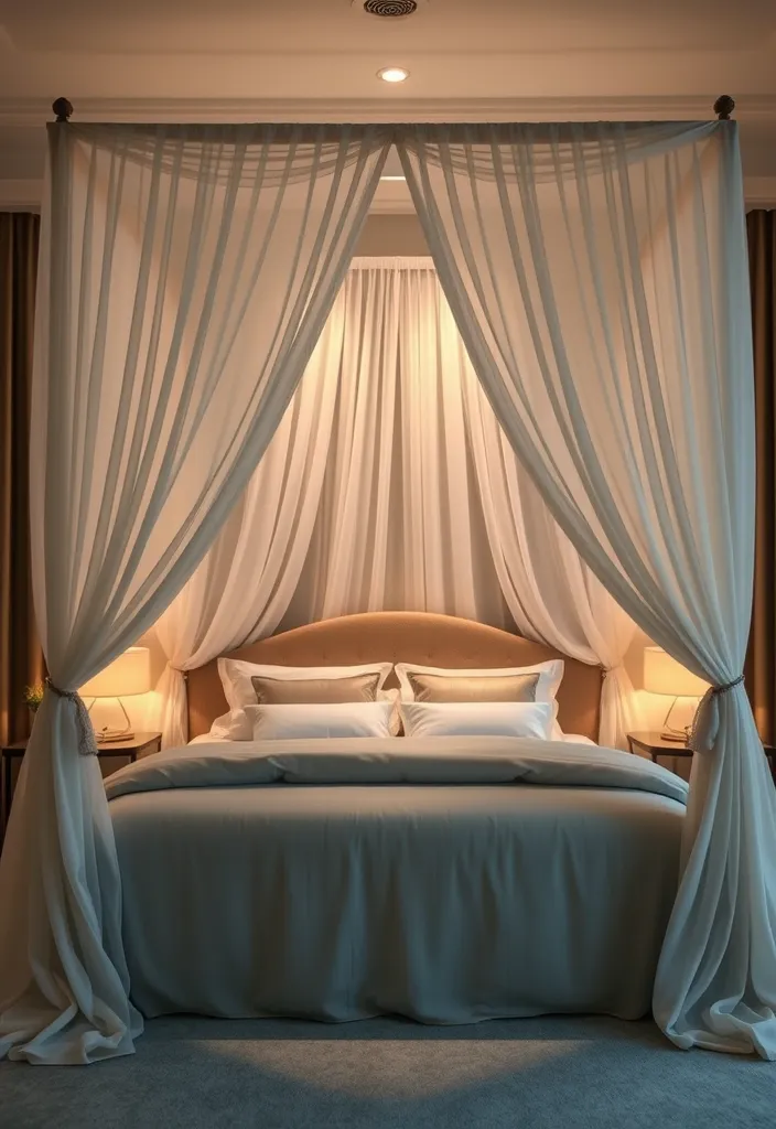 20 Cozy Bedroom Inspirations That'll Make You Want to Hibernate! - 9. Create a Canopy of Comfort