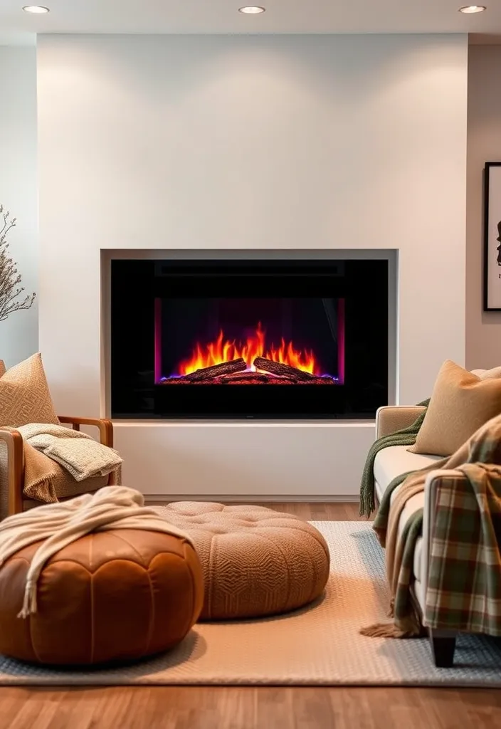 20 Cozy Living Room Ideas That'll Make You Never Want to Leave! - 18. Cozy Fire Pit or Fireplace