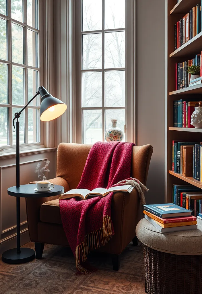 20 Cozy Living Room Ideas That'll Make You Never Want to Leave! - 5. A Cozy Reading Nook