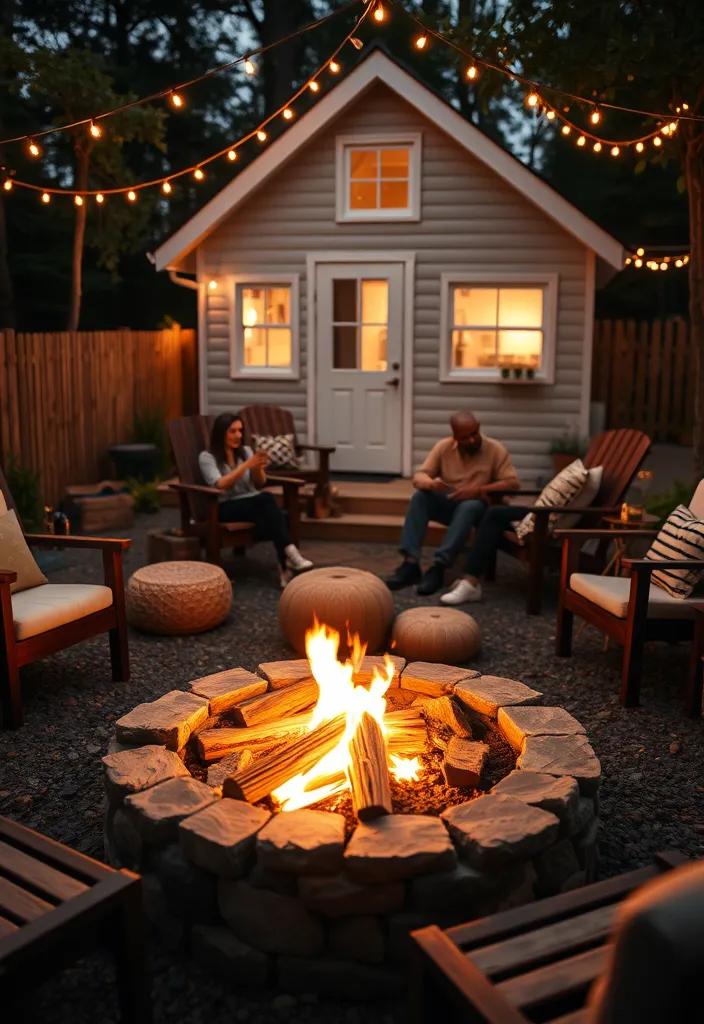 20 DIY Tiny House Ideas Under $5000 That Will Make You Say 'Why Didn't I Think of That?!' - 14. DIY Fire Pit