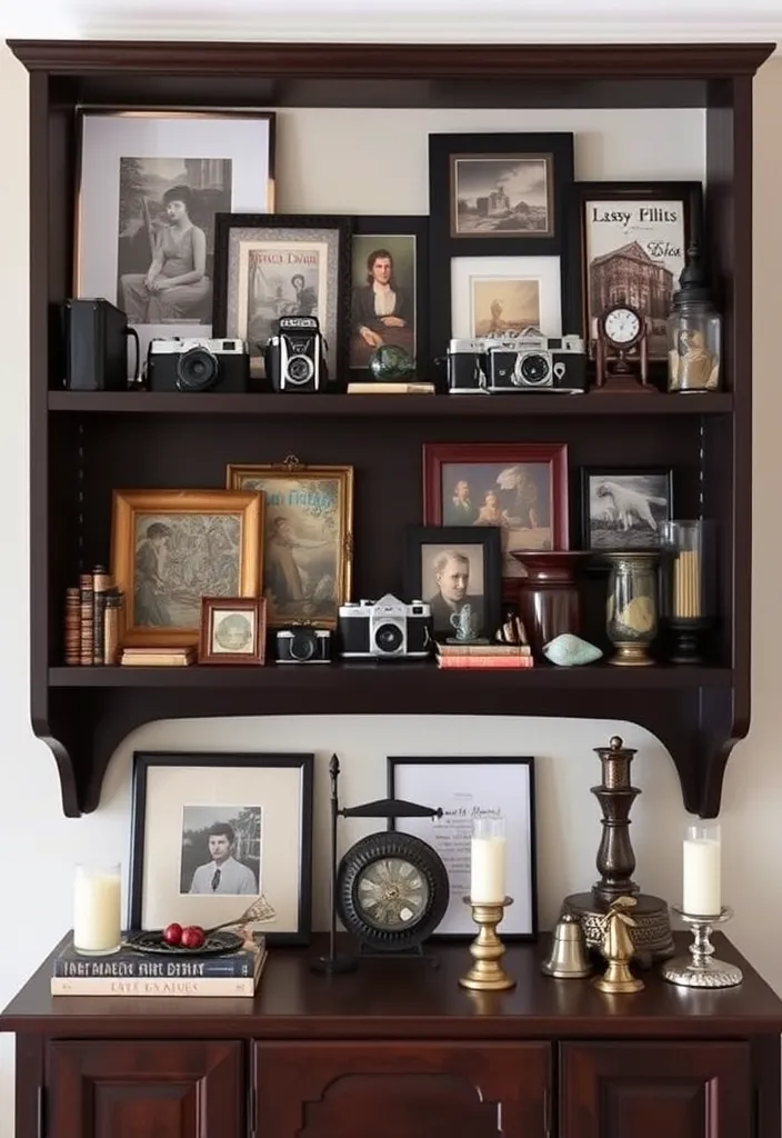 20 Dark Academia Bedroom Aesthetic Ideas That'll Make You Feel Like You're in a Novel! - 14. Curated Collections