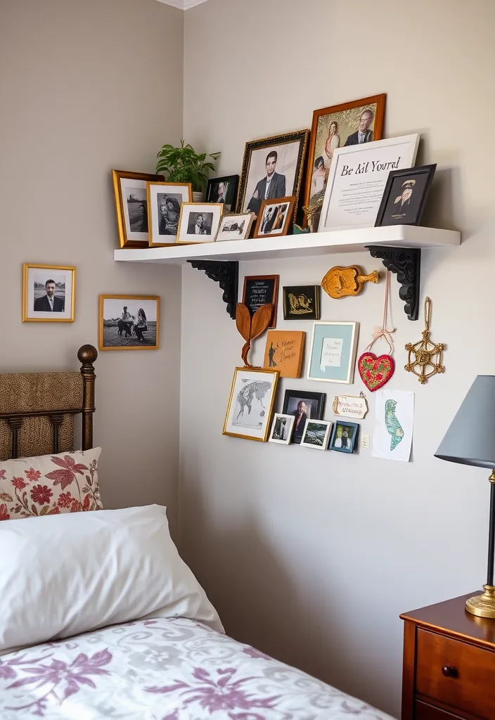 20 Dark Academia Bedroom Aesthetic Ideas That'll Make You Feel Like You're in a Novel! - 20. Personal Touches and Mementos