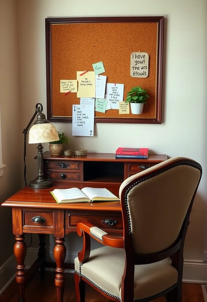 20 Dark Academia Bedroom Aesthetic Ideas That'll Make You Feel Like You're in a Novel! - 6. Study Space with Character