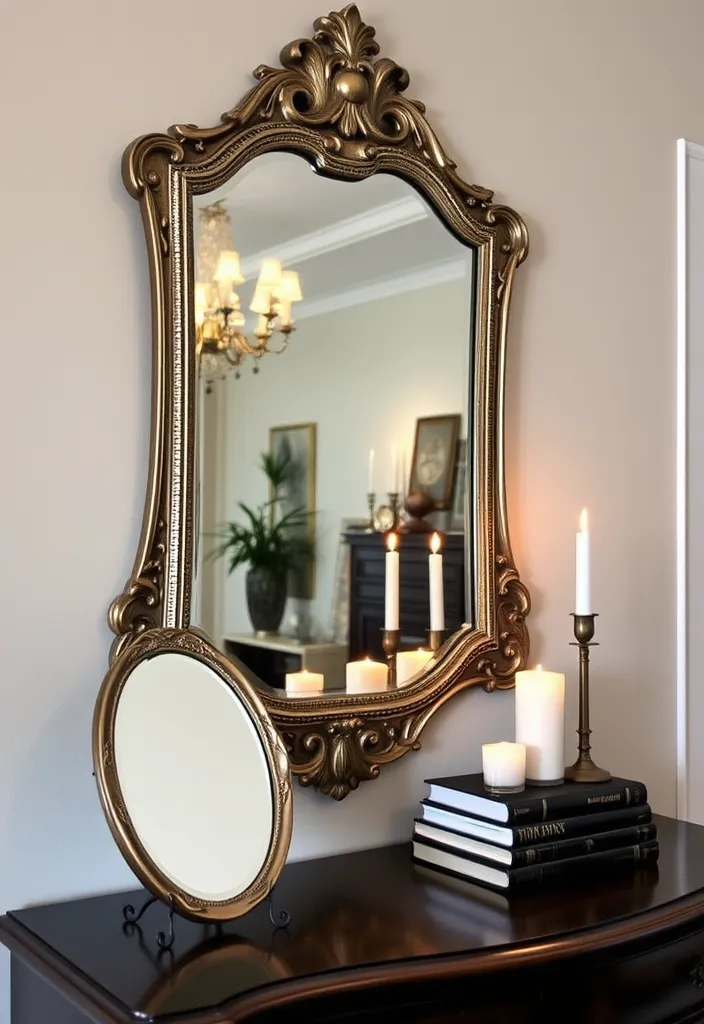 20 Dark Academia Bedroom Aesthetic Ideas That'll Make You Feel Like You're in a Novel! - 8. Vintage Mirrors