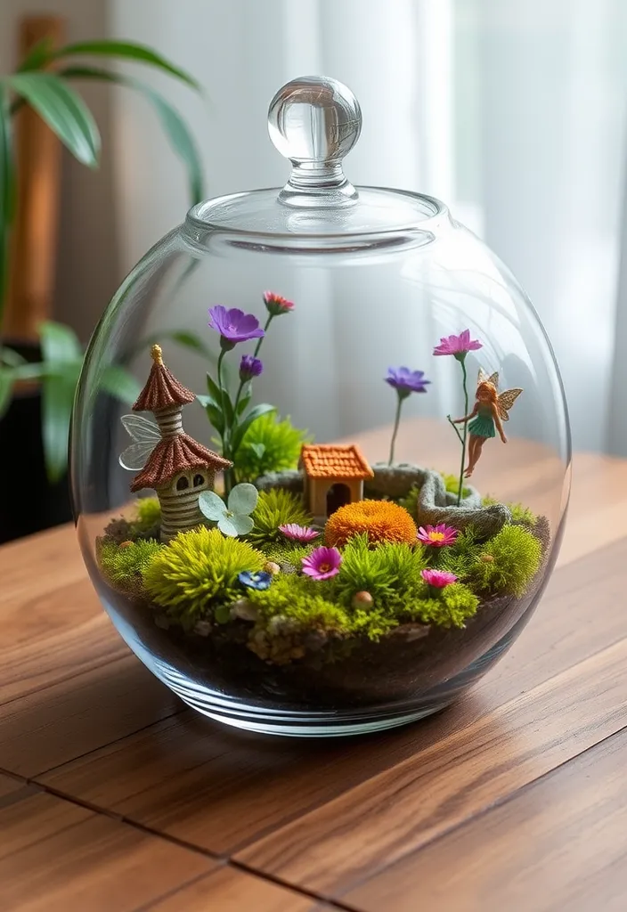 20 Enchanting Fairy Decor Bedroom Ideas That Will Spark Your Imagination! - 4. Magical Fairy Garden Terrarium