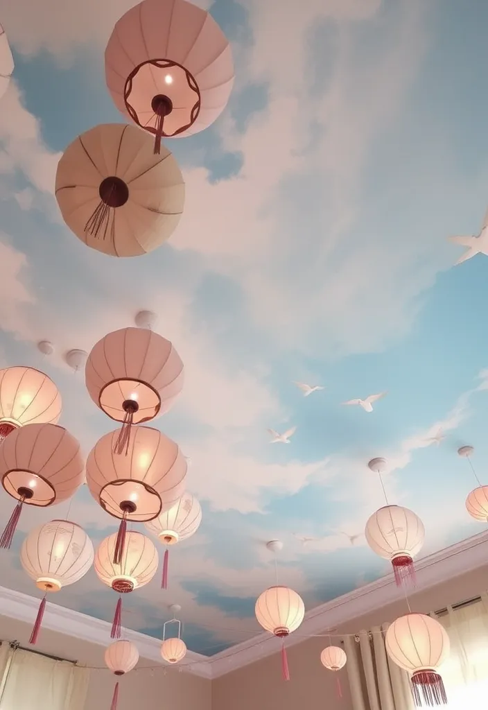 20 Enchanting Fairy Decor Bedroom Ideas That Will Spark Your Imagination! - 9. Enchanted Ceiling Decor