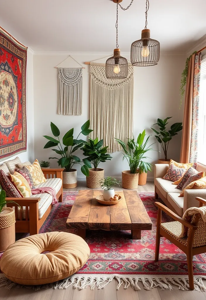 20 Living Room Designs Bloxburg Ideas That'll Make Your Friends Jealous! - 1. Boho-Chic Oasis