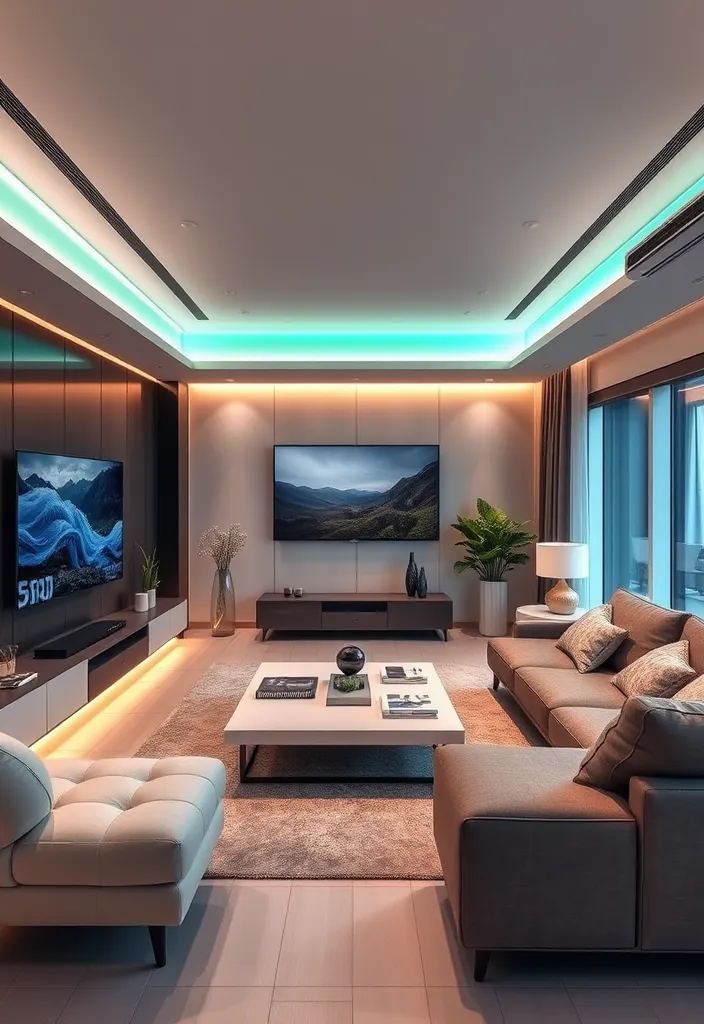 20 Living Room Designs Bloxburg Ideas That'll Make Your Friends Jealous! - 11. Techy Retreat