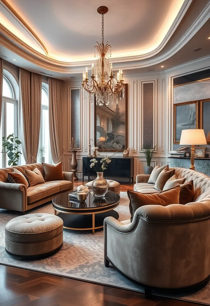 20 Living Room Designs Bloxburg Ideas That'll Make Your Friends Jealous! - 15. Luxe Lounge