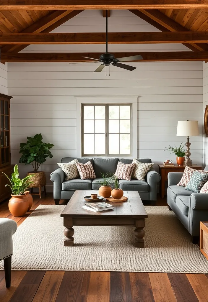 20 Living Room Designs Bloxburg Ideas That'll Make Your Friends Jealous! - 7. Farmhouse Fresh