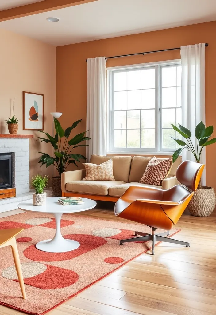 20 Modern Classic Living Room Ideas That'll Make You Rethink Your Space! - 11. Mid-Century Modern Vibes