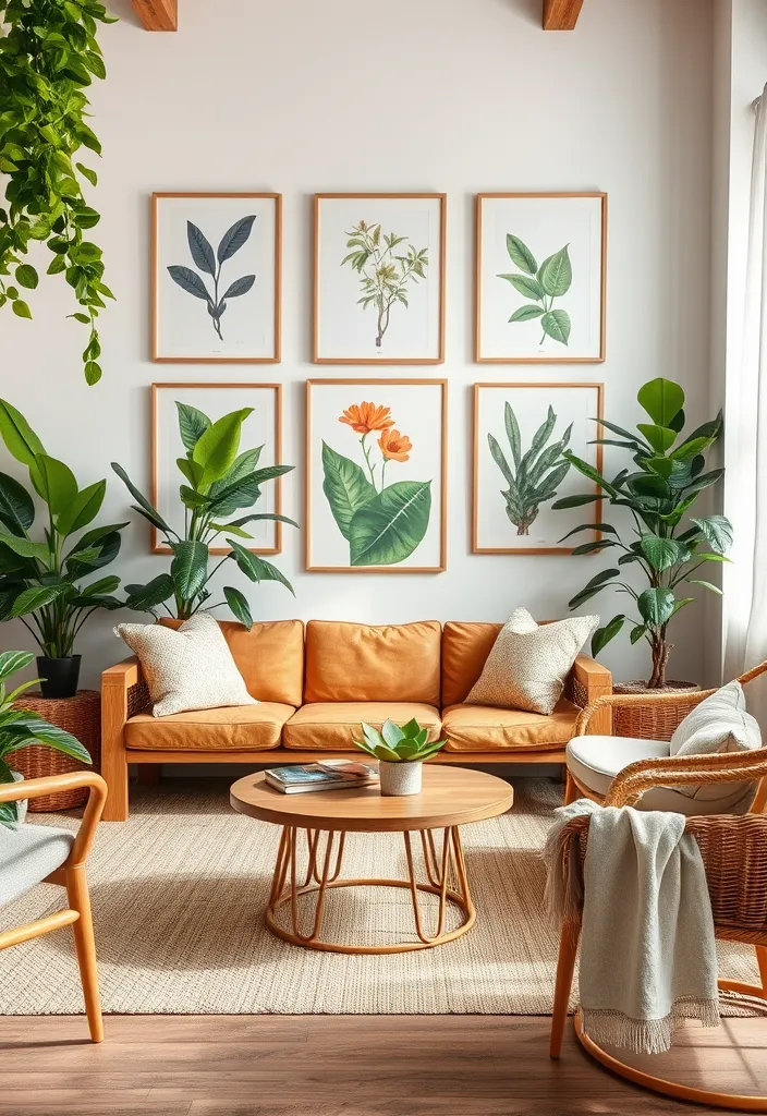 20 Modern Classic Living Room Ideas That'll Make You Rethink Your Space! - 14. Nature-Inspired Decor