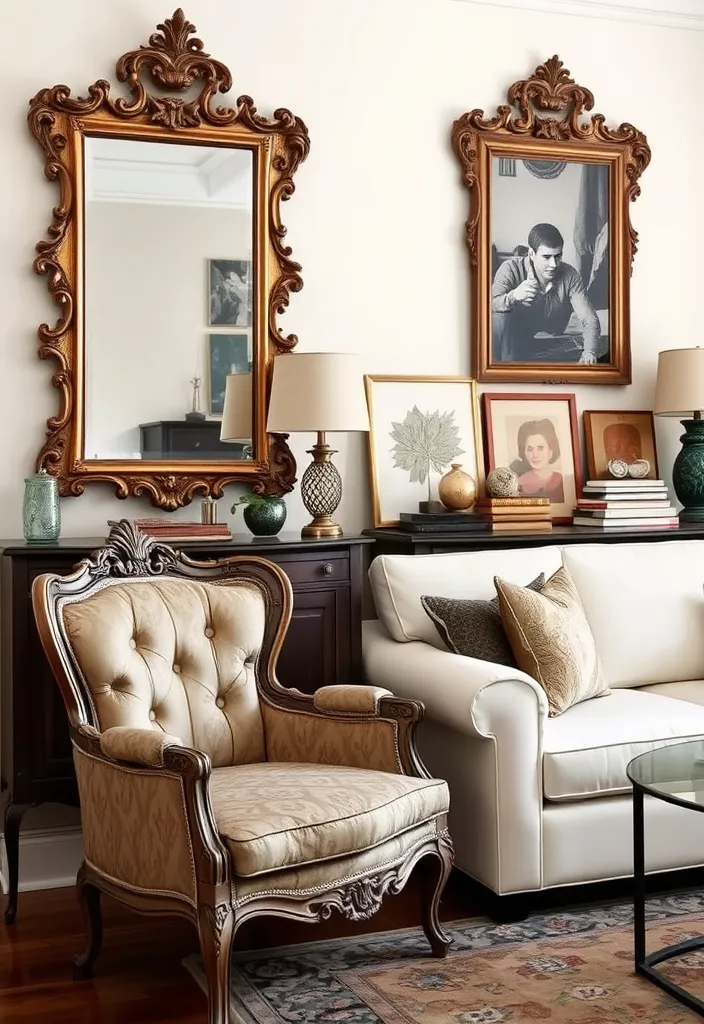 20 Modern Classic Living Room Ideas That'll Make You Rethink Your Space! - 3. Vintage Meets Modern
