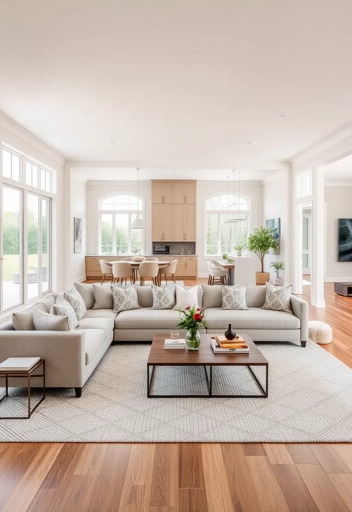 20 Modern Classic Living Room Ideas That'll Make You Rethink Your Space! - 8. Open Concept Flow
