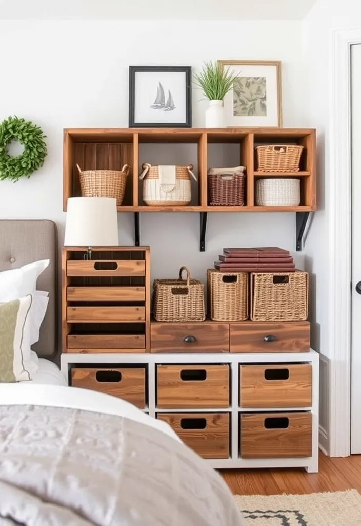 21 Country Teen Bedroom Ideas That'll Transform Your Space into a Cozy Retreat! - 15. Rustic Storage Solutions